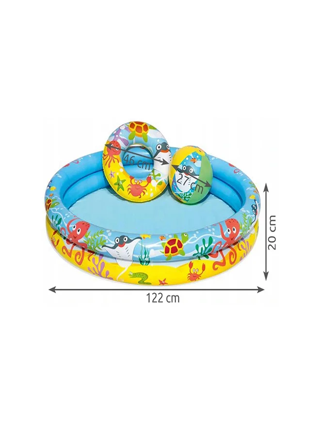 Bestway Play Pool 3pcs Set 2651124 122x20cm