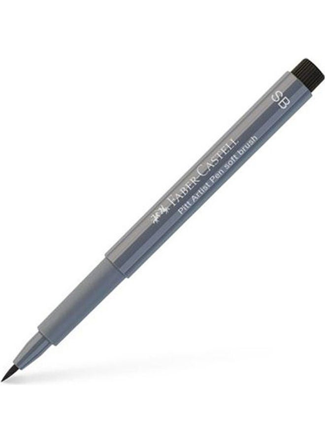 FABER-CASTELL India Ink Pitt Artist  Pen Soft Brush Grey - Image 5