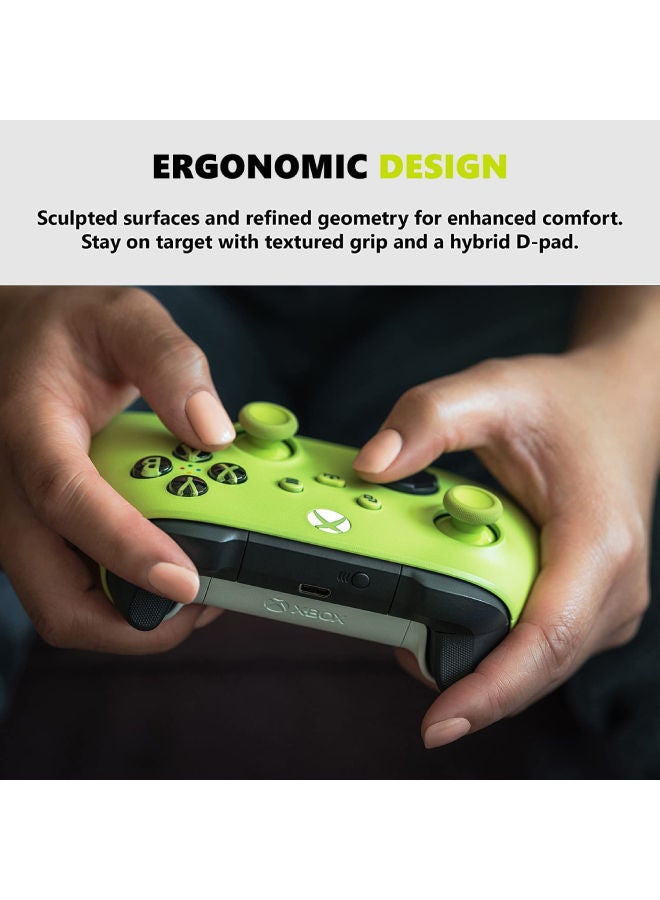 Microsoft - Xbox Wireless Controller For Xbox Series X|S, Xbox One, Windows10, Android, And IOS- Electric Volt - Image 1