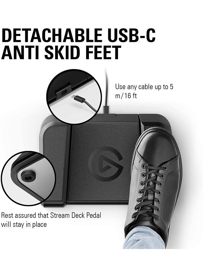 CORSAIR - Elgato Stream Deck Pedal – Hands-Free Studio Controller - Image 1
