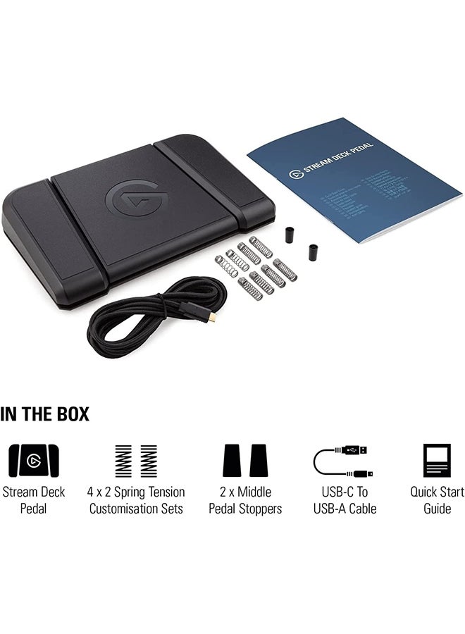 CORSAIR - Elgato Stream Deck Pedal – Hands-Free Studio Controller - Image 1