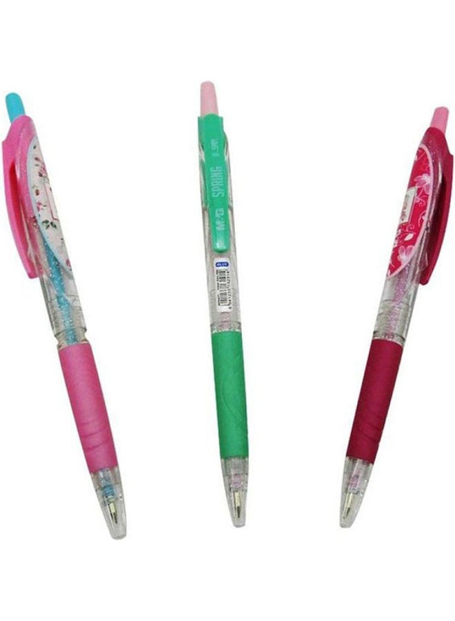 ام اند جي قلم حبر جاف برأس كروي، مزود بنابض. متعدد الألوان - Image 1