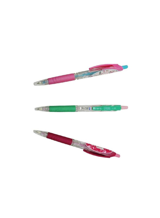 ام اند جي قلم حبر جاف برأس كروي، مزود بنابض. متعدد الألوان - Image 2