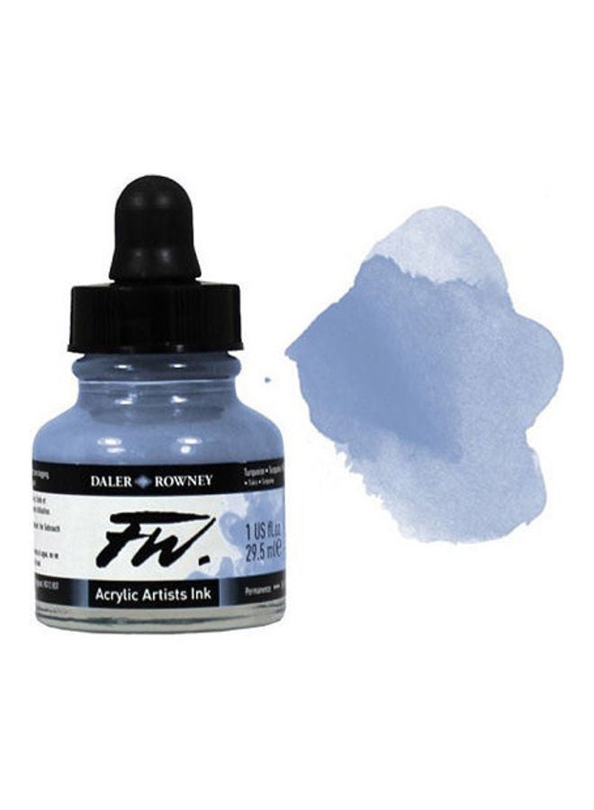 Daler Rowney Acrylic Artist Ink Blue - Image 1