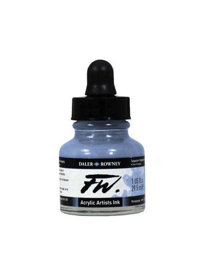 Daler Rowney Acrylic Artist Ink Blue - Image 2
