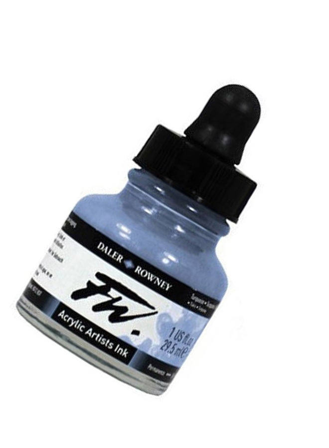 Daler Rowney Acrylic Artist Ink Blue - Image 3