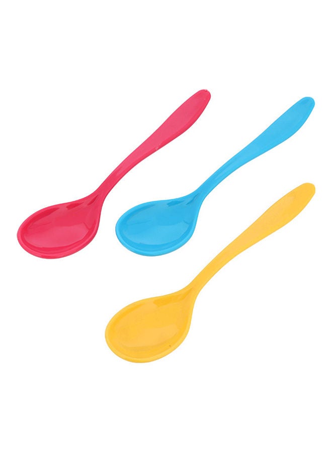 Royalford 6-Piece Boutique Premium Quality Plastic Spoon RF11130 Blue /Red/Yellow - Image 1