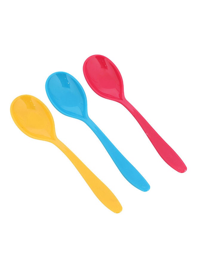Royalford 6-Piece Boutique Premium Quality Plastic Spoon RF11130 Blue /Red/Yellow - Image 2