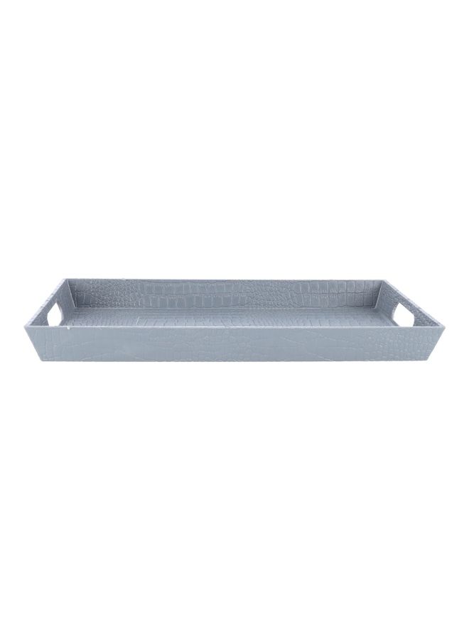 Royalford Rectangular Leather Design Serving Tray Breakfast Cereal Dessert Serving Tray Ideal for Home & Restaurant Elegant & Beautiful Sleek Design Easy to Clean Assorted Colors 44x29x4.5cm  - Image 1