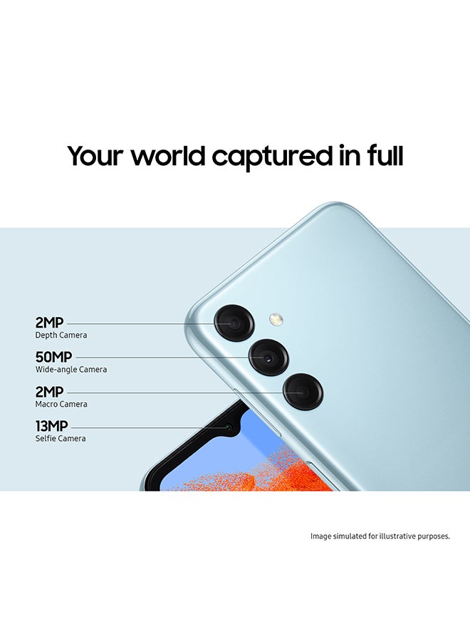 Samsung - Galaxy M14 Dual SIM Silver 4GB RAM 64GB 5G – Middle East Version - Image 1