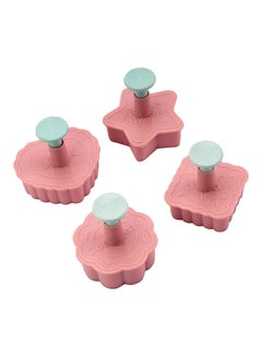 Wishes Cookie Cutter with Handle- RF10975 Plastic Cookie and Fondant Cutter with a Plunger BPA-Free and Odor-Free Cutter with English Writings Multicolour 6x5x5cm