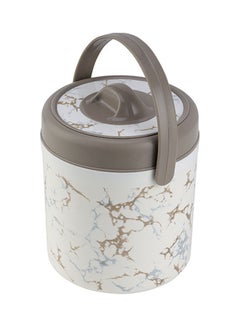 Royalford Insulated Ice Pail with Ice Tong PU Insulation for Maximum Temperature Retention White 1.5Liters  - Image 2