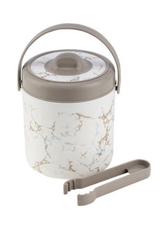 Royalford Insulated Ice Pail with Ice Tong PU Insulation for Maximum Temperature Retention White 1.5Liters  - Image 3
