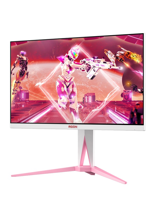 AOC - Agon 27" IPS QHD 2K Flat Monitor, 170Hz Refresh Rate, 1ms GtG Response Time, VESA Display, HDR 400, 1.07 Billion Display Colors, 16:9 Aspect Ratio, AG275QXR White/Pink - Image 1