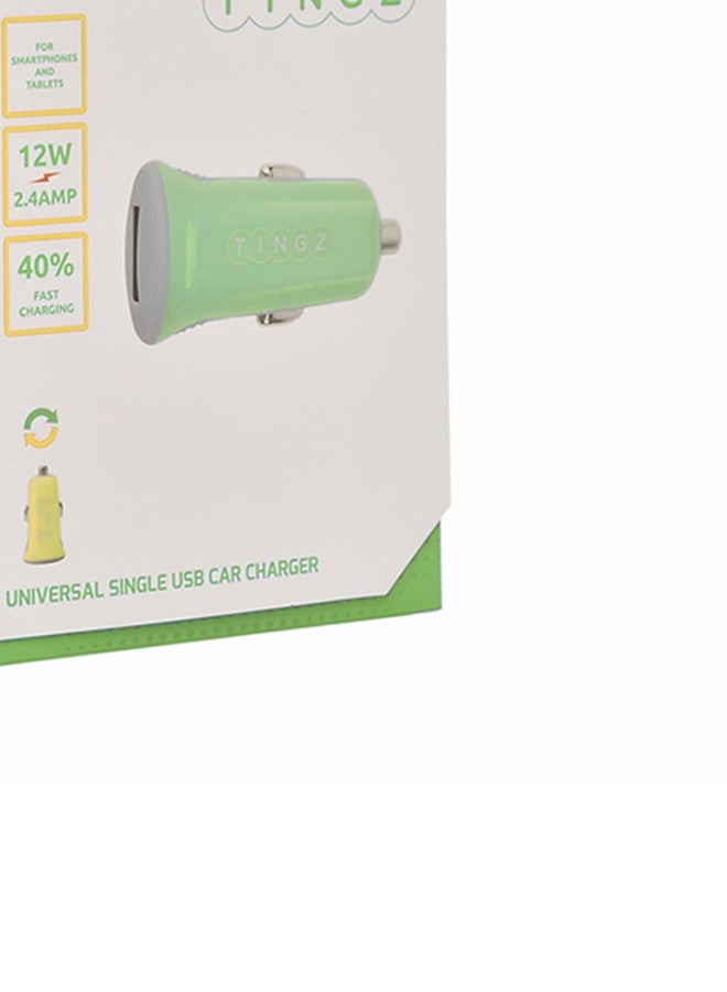 My Car Charger 2.4A Universal Single USB Car Charger Green/Yellow - v1679407540/N11083887A_5