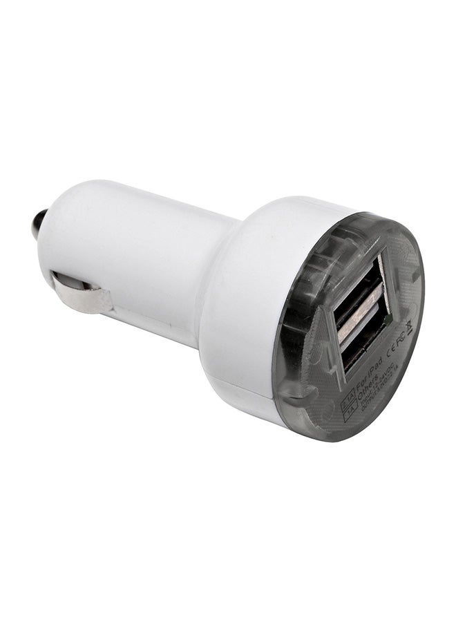 Sandberg - Dual Car Charger 1A+2.4A White - Image 1