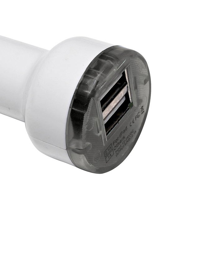 Sandberg - Dual Car Charger 1A+2.4A White - Image 1
