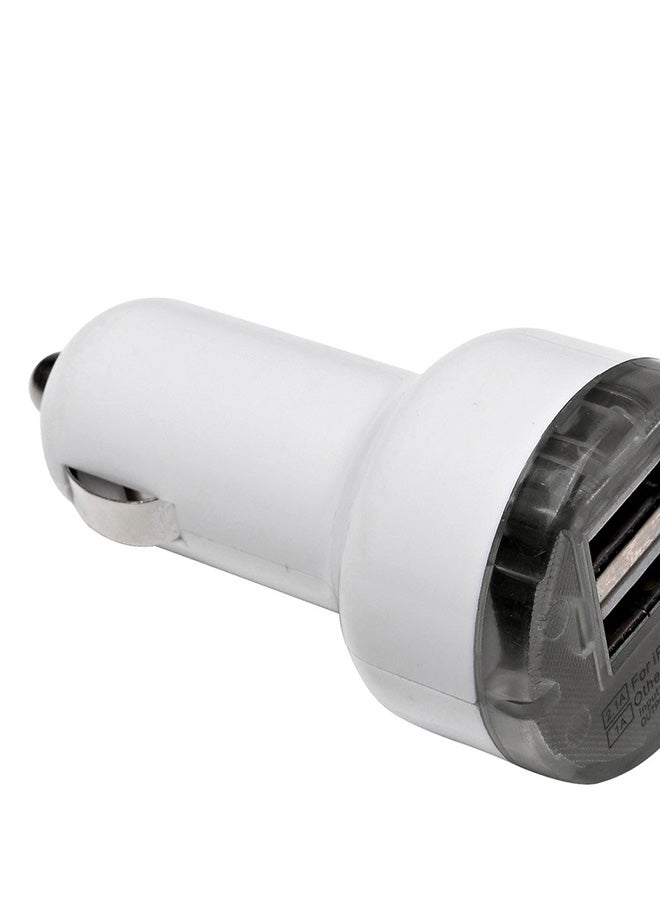 Sandberg - Dual Car Charger 1A+2.4A White - Image 1