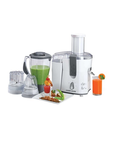 4-in-1 Juicer Mixer Grinder with Blender & Mincer 1.5 L 500 W JBGM600-B5 White/Grey