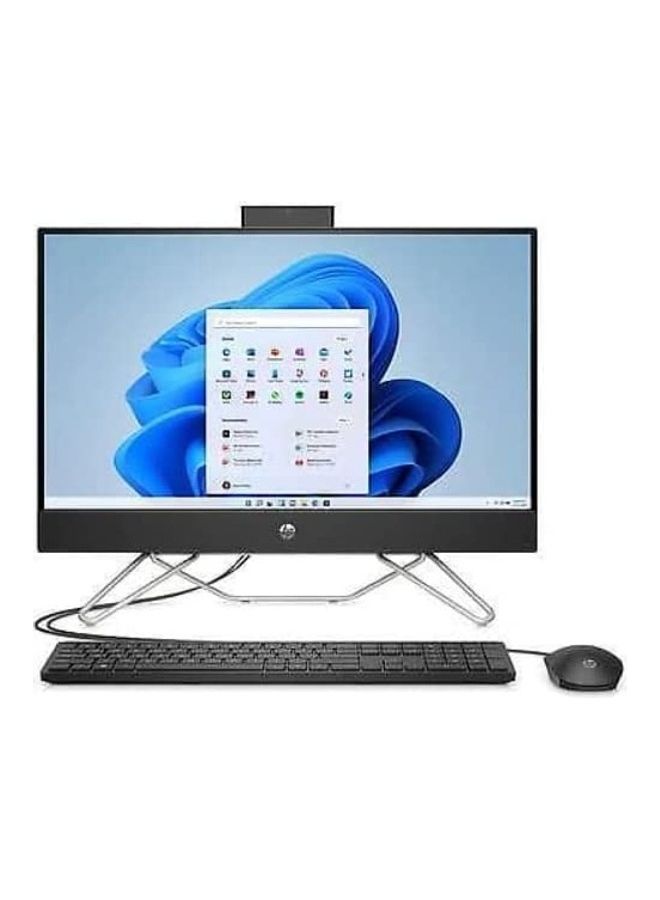 HP - HP DESKTOP ALL IN ONE 24-CB1789D 23.8â€ FHD Touch Screen, INTEL 15-1235U, 8GB DDR4-2400 MHz RAM, 1 TB HDD storage + 256 GB SSD storage, Windows 11 Home BLK ENG English English Black - Image 1