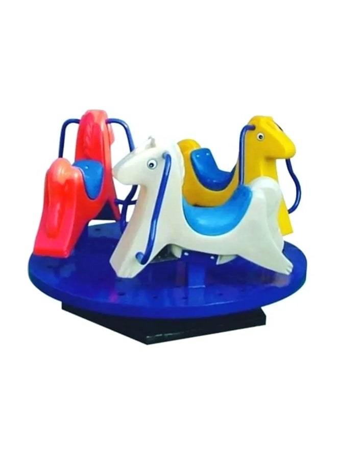 Gold Land Horse Shape Merry Go Round Toy SHA-XRD-967 120x 85x 120cm - Image 1
