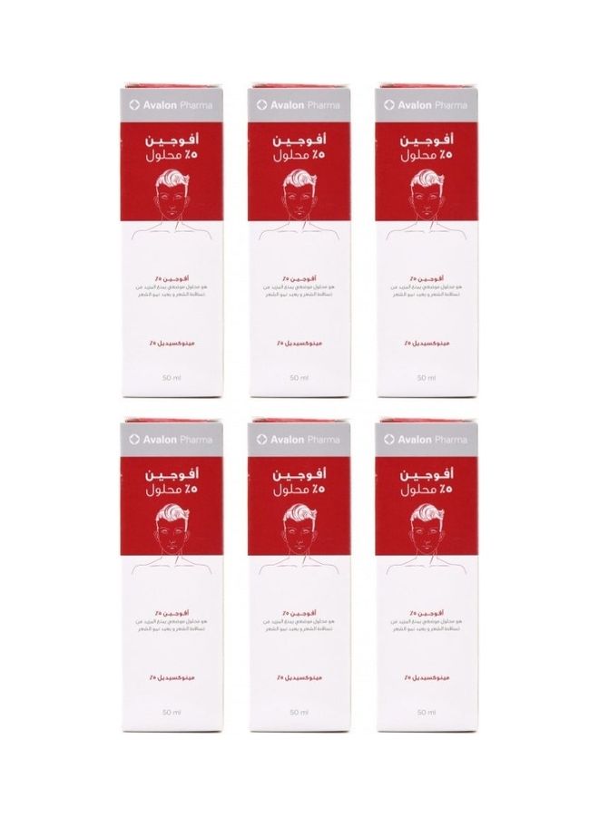 Avalon Pharma Avogain 5 Percent Minoxidil Solution For Hair Loss 6 Packs 6 Months Multicolour 6None 