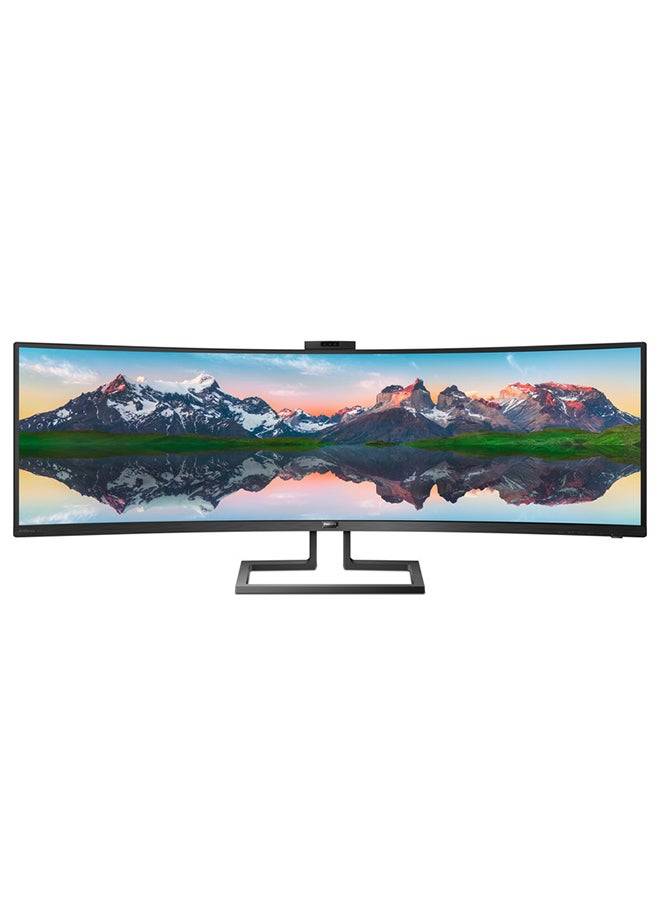 Philips - 499P9H1 49" (VA) Professional Curved (1800R) Monitor, Dual Quad HD (5120 x 1440) @ 70 Hz, 5ms(GtG), 32:9 SuperWide 49''screen, Built in USB-C docking station, VESA DisplayHDR 400 Black - Image 1