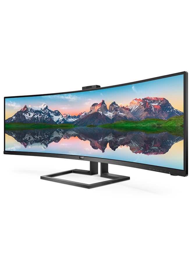 Philips - 499P9H1 49" (VA) Professional Curved (1800R) Monitor, Dual Quad HD (5120 x 1440) @ 70 Hz, 5ms(GtG), 32:9 SuperWide 49''screen, Built in USB-C docking station, VESA DisplayHDR 400 Black - Image 1