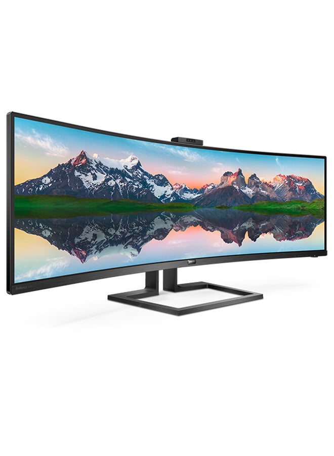 Philips - 499P9H1 49" (VA) Professional Curved (1800R) Monitor, Dual Quad HD (5120 x 1440) @ 70 Hz, 5ms(GtG), 32:9 SuperWide 49''screen, Built in USB-C docking station, VESA DisplayHDR 400 Black - Image 1