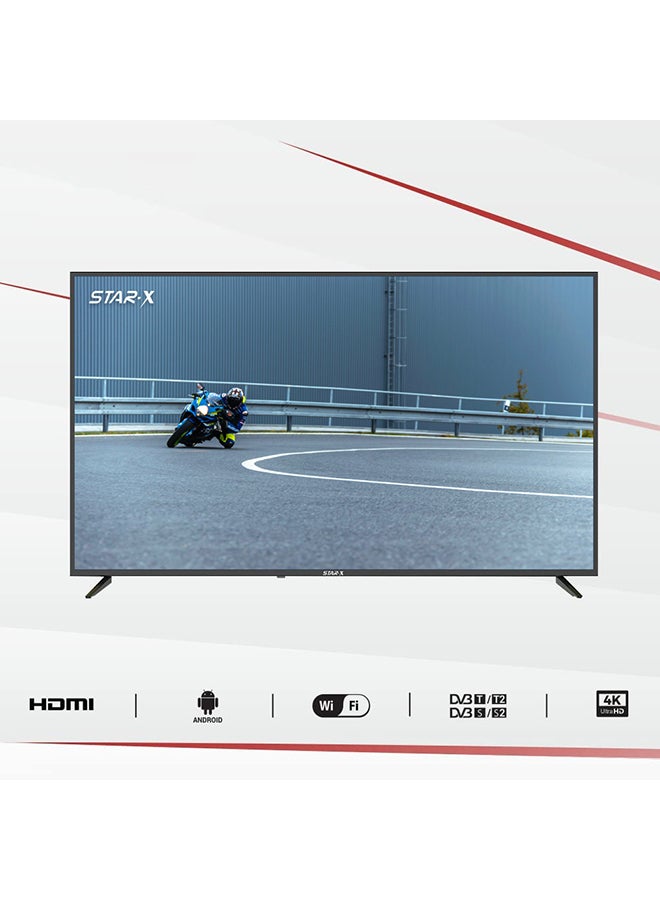 Star X - 65 Inch 4K UHD Smart LED TV, Dolby Audio, Built In Receiver 65UH640V Black - Image 1
