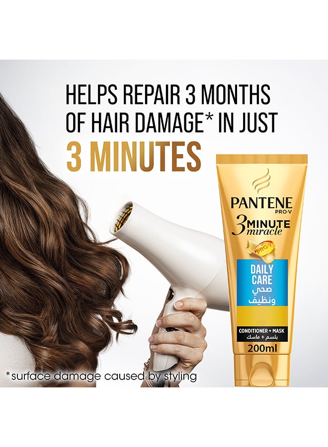 Pantene - 3 Minute Miracle Daily Care Conditioner With Mask 200ml - Image 1