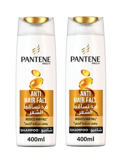 Pantene Anti Hair Fall Shampoo Dual Pack 400ml  - Image 1