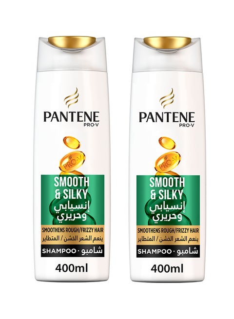 Pro V Smooth And Silky Shampoo Dual Pack 400ml