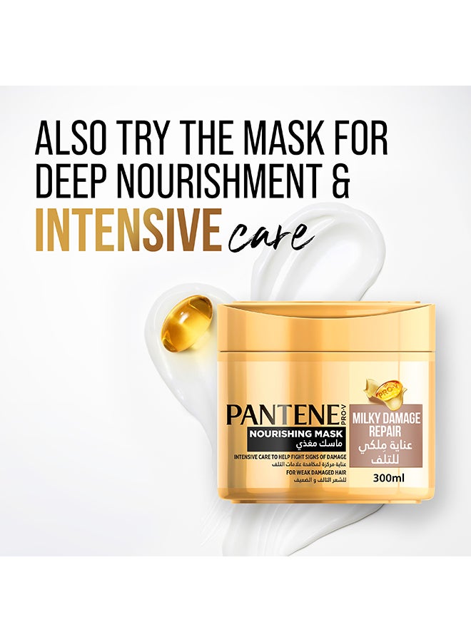 بانتين عبوة مزدوجة من شامبو برو في ميلكي لإصلاح الشعر التالف 400ملليلتر - Image 5