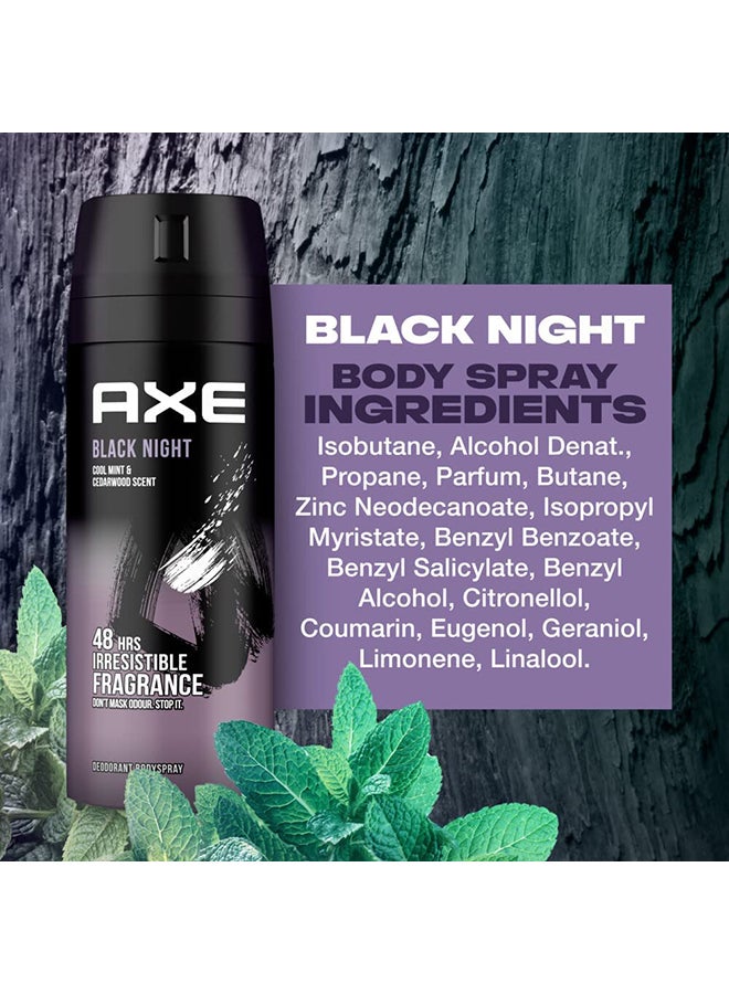 Axe Black Night Body Spray 150ml - Image 5