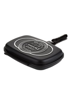 DESSINI Two Sided Double Grill Pressure Pan Black/Silver/Red 40cm  - Image 3