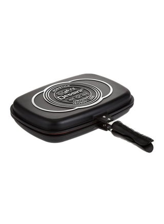 Aluminum Two Sided Double Grill Non-Stick Pan Black 36cm - v1679504791/N30518899A_1