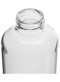 Royalford 1000 Ml Borosilicate Glass Water Bottle, Leak-Proof Sleek N' Stylish, 100% Food Grade With Steel Cap, Multi Color,聽 8.5 X 8.5 X 29 Cm CLEAR  - Image 3