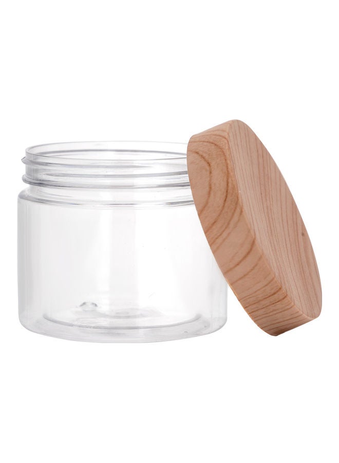 Royalford Royalford Round Air-Tight PET Jar, 400ml Plastic Container, RF10506 Transparent Storage Jar BPA-Free Container for Display, Pantry, Home & Kitchen Storage CLEAR,BEIGE  - Image 4
