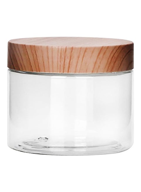 Royalford Round Air-Tight PET Jar, 150ml Plastic Container, RF10504 Transparent Storage Jar BPA-Free Container for Display, Pantry, Home & Kitchen Storage CLEAR,BROWN