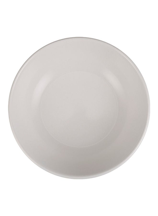 Royalford Royalford Melamineware Serving Bowl, 7.5" Round Bowl RF10612 Cereal Bowl- Classic White Soup Bowl with Floral Design WHITE 7.5inch  - Image 2