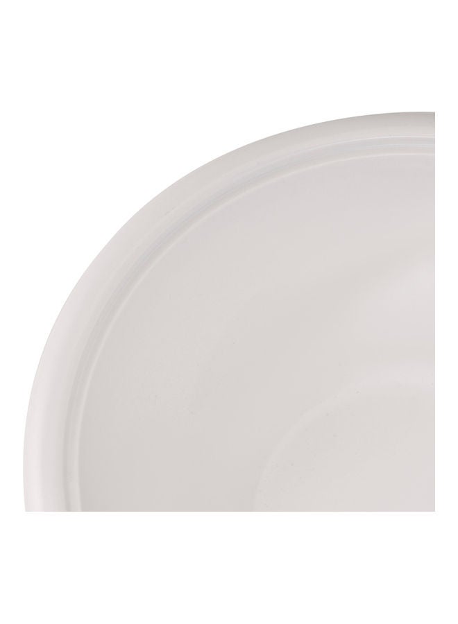 Royalford Silver Oak Bowl With Lid Flower Design WHITE 8.5inch  - Image 3