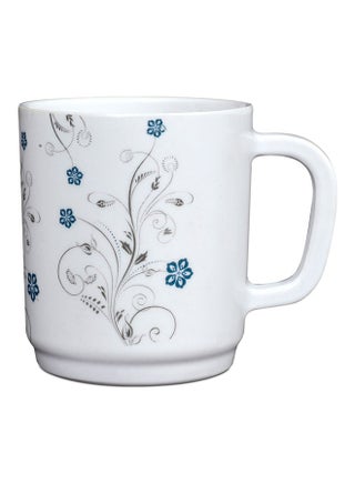 Royalford Melamine Ware Mug, 350ml Tea/ Coffee Cup, RF10619 Highly Durable & Chip Resistant Cup with Elegant Floral Design WHITE - v1679555024/N53394331A_1