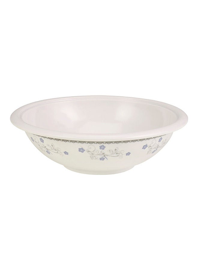 Royalford Royalford Melamine Ware Serving Bowl with Lid, RF10614 10" Portable, Lightweight Bowl for Serving Breakfast, Lunch, Dinner, Dessert, Rice WHITE 10inch  - Image 3