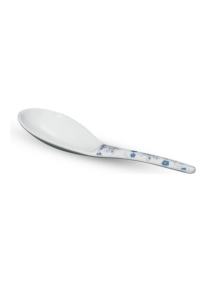 رويال فورد Royalford Melamine Ware Rice Spoon, 8.5 inch Serving Spoon, RF10615 Durable & Chip Resistant Dinner Cutlery/ Crockery Utensil WHITE 8.5inch  - Image 1