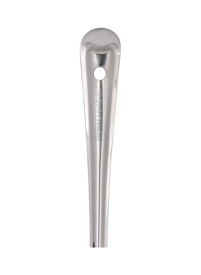 Royalford - Stainless Steel Basting Oval Spoon Ideal For Cooking And Oval Food Premium-Quality Oval Spoon Food-Grade Elegant And Lightweight Design Silver 32cm - Image 1