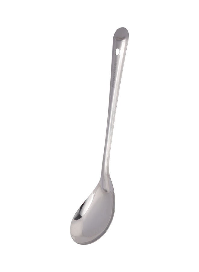 Royalford - Stainless Steel Basting Oval Spoon Ideal For Cooking And Oval Food Premium-Quality Oval Spoon Food-Grade Elegant And Lightweight Design Silver 32cm - Image 1