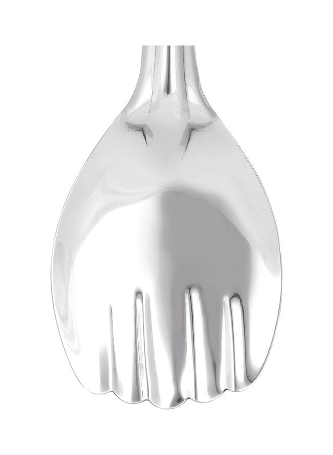Royalford Stainless Steel Panja Spoon Ideal For Cooking And Serving Rice Premium-Quality Rice Spoon Food-Grade Elegant And Lightweight Design Silver 25cm - Image 3