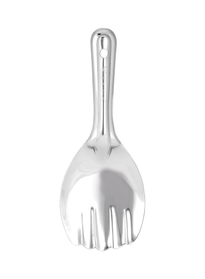 Royalford Stainless Steel Panja Spoon Ideal For Cooking And Serving Rice Premium-Quality Rice Spoon Food-Grade Elegant And Lightweight Design Silver 25cm - Image 1