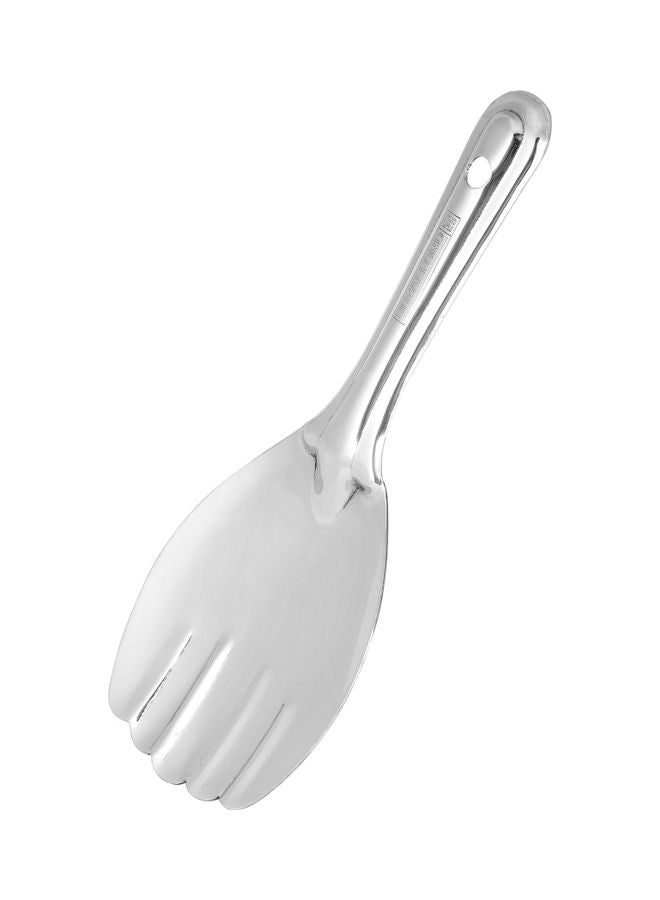 Royalford Stainless Steel Panja Spoon Ideal For Cooking And Serving Rice Premium-Quality Rice Spoon Food-Grade Elegant And Lightweight Design Silver 25cm - Image 4